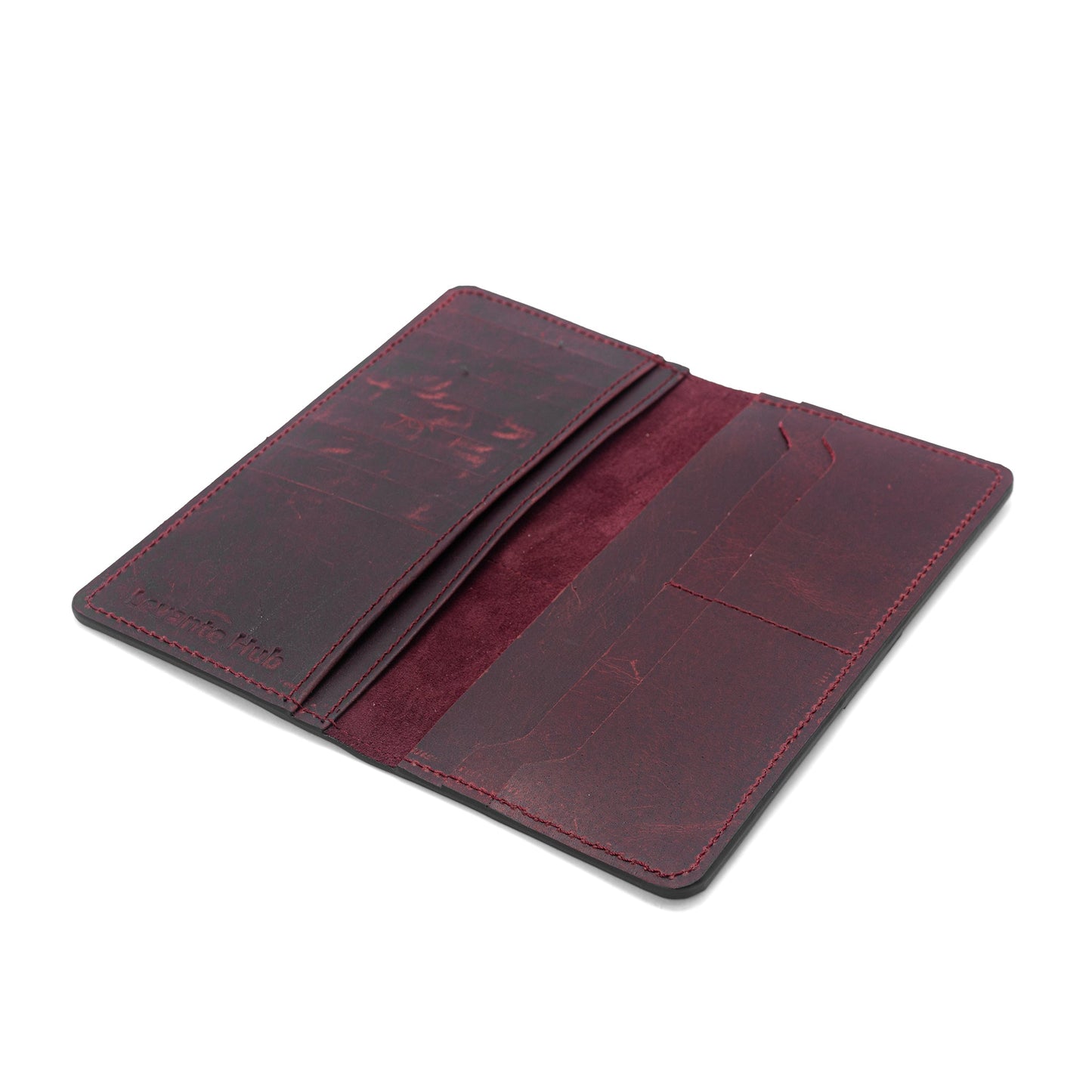 Heritage Buffalo Leather Wallet with Goat Suede Lining