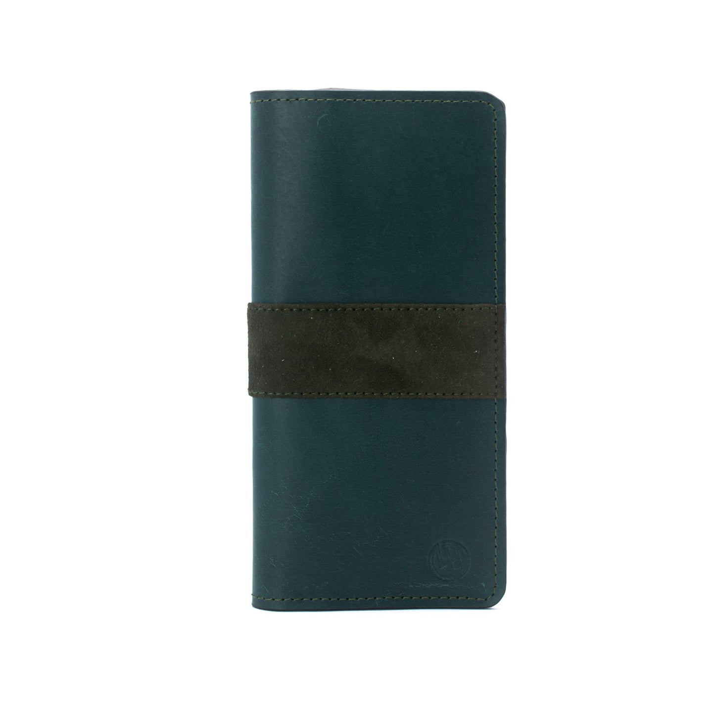 Buffalo Crazy Horse Leather Wallet with Goat Suede Inner and Upper Contrast