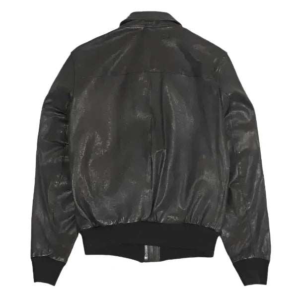 Men's Black A-2 Lambskin Leather Jacket