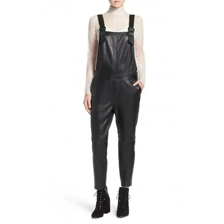 Lambskin Leather Romper
