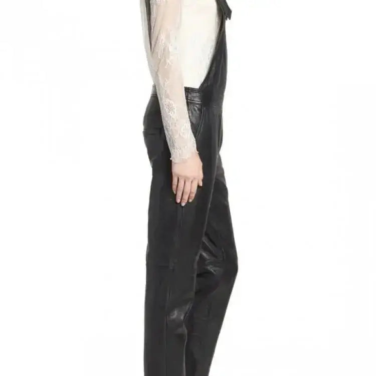 Lambskin Leather Romper