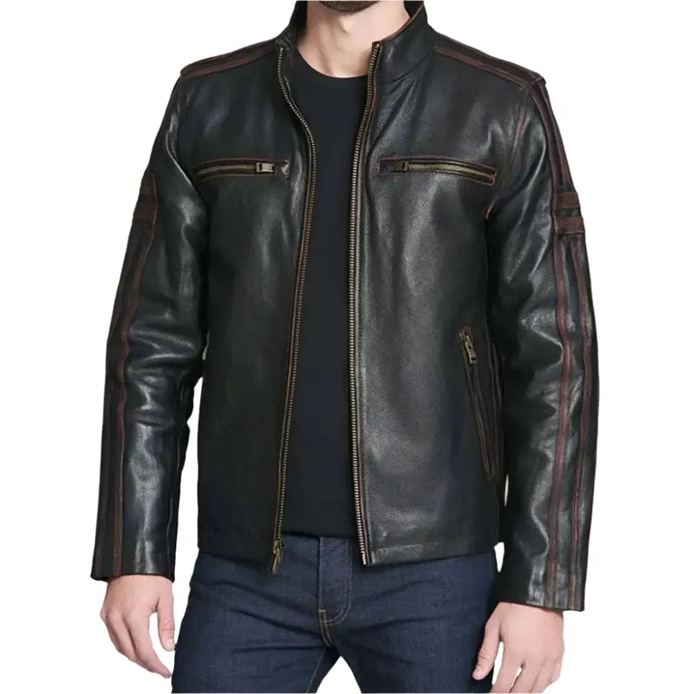 Black Rivet Leather Jacket