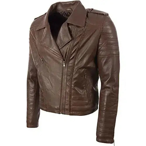 Mens Sheep Nappa Leather Biker Jacket