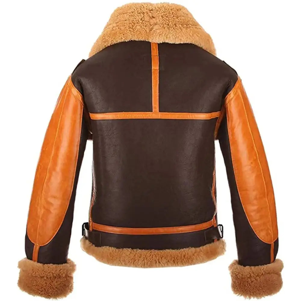 Men’s Aviator Sheepskin Leather Jacket