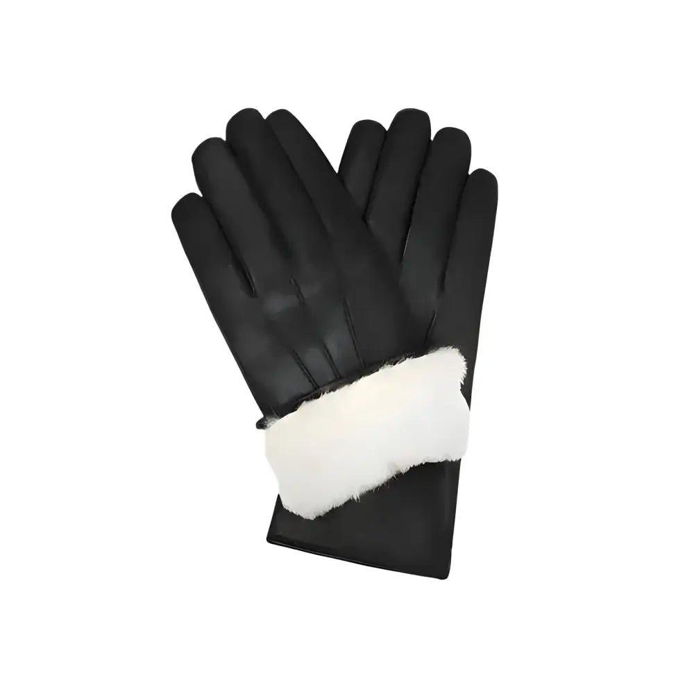 Men’s Black Lambskin Leather Gloves