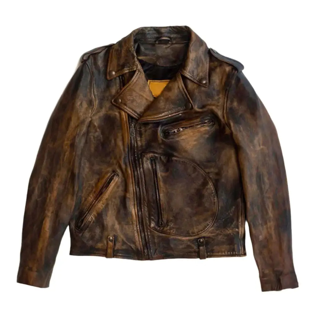 Men’s Vintage Horsehide Leather Biker Jacket