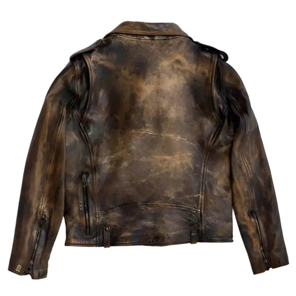 Men’s Vintage Horsehide Leather Biker Jacket