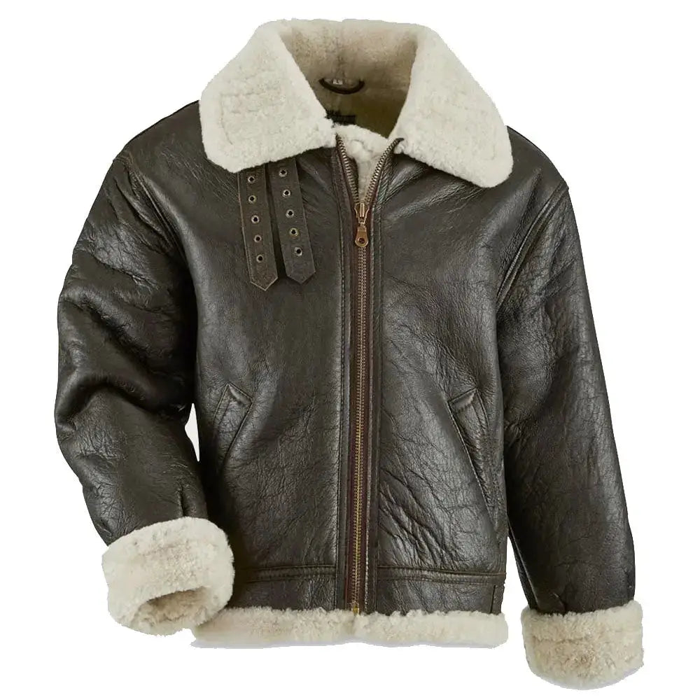 Mens Shearling Aviator Jacket
