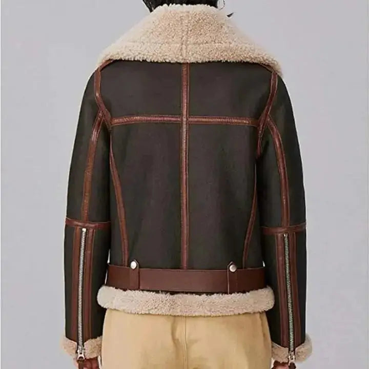 Women’s B3 RAF Shearling Aviator Bomber Jacket