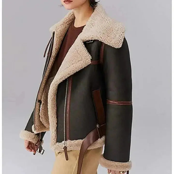 Women’s B3 RAF Shearling Aviator Bomber Jacket