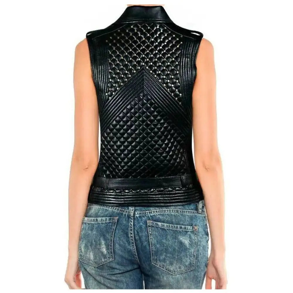 Women's Elegant Wind Body Leather Vest