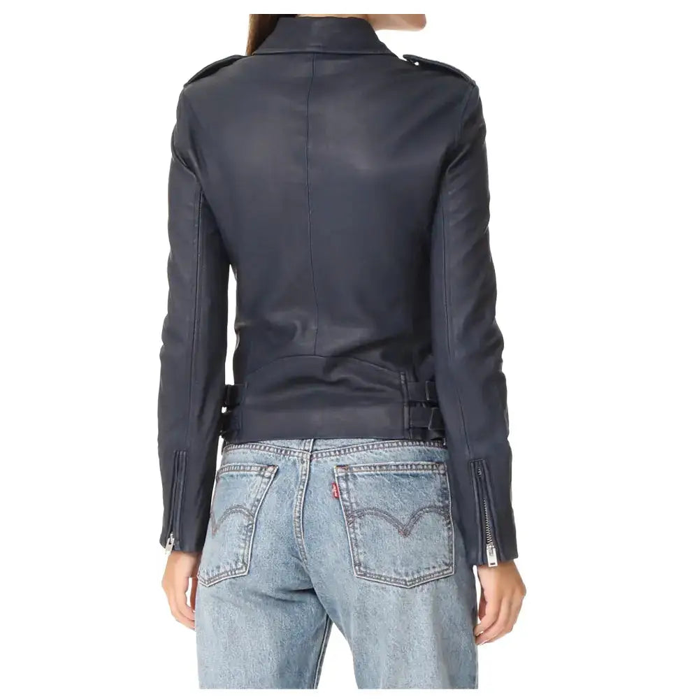 Women’s Motorcycle Lambskin Leather Jacket
