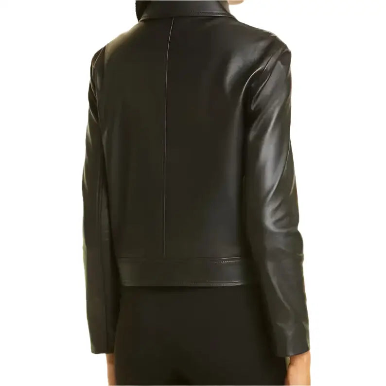 Womens Black Motorcycle Jacket