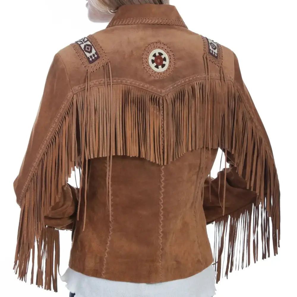 Womens Bourbon Suede Laced Jacket