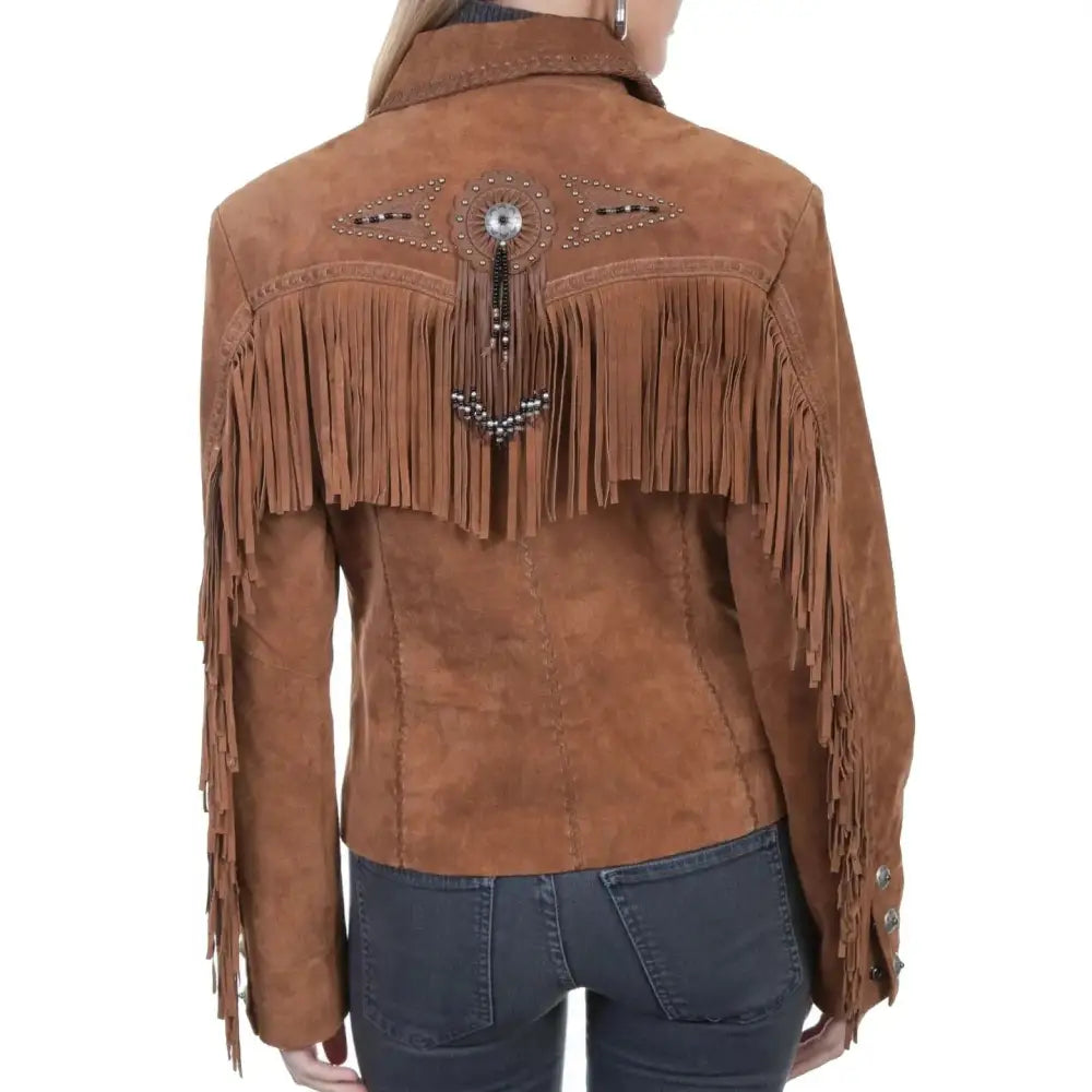 Women’s Cinnamon Boar Suede Jacket