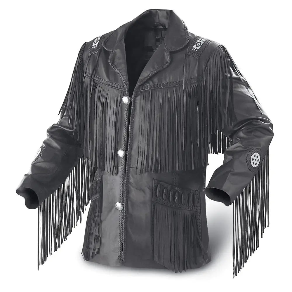 Men's Western Cowboy Genuine Leather Jacket