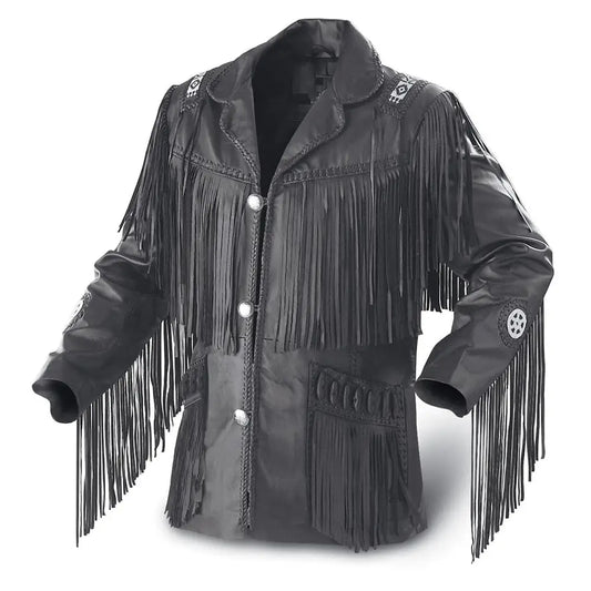 Men's Western Cowboy Genuine Leather Jacket