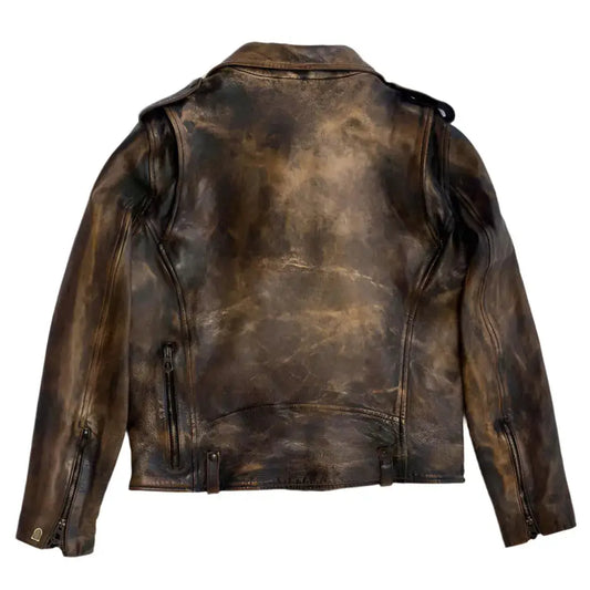 Men’s Vintage Horsehide Leather Biker Jacket
