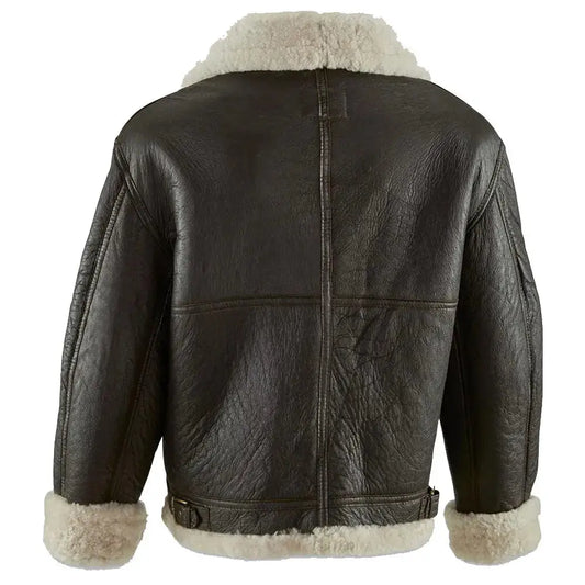 Mens Shearling Aviator Jacket