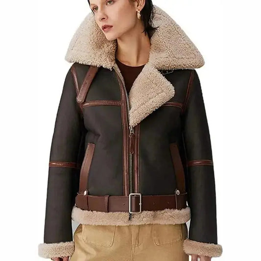 Women’s B3 RAF Shearling Aviator Bomber Jacket