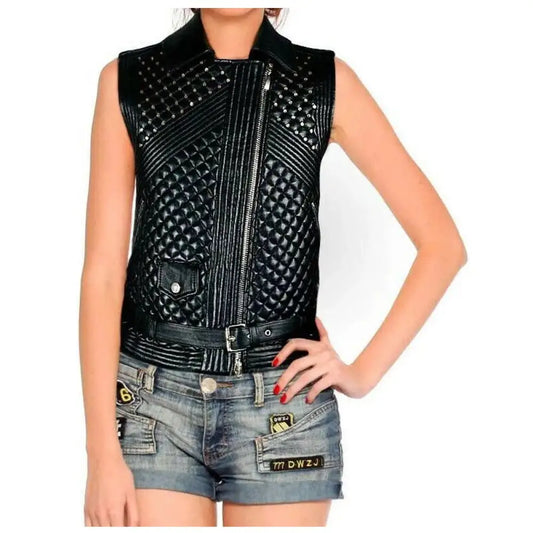 Women's Elegant Wind Body Leather Vest
