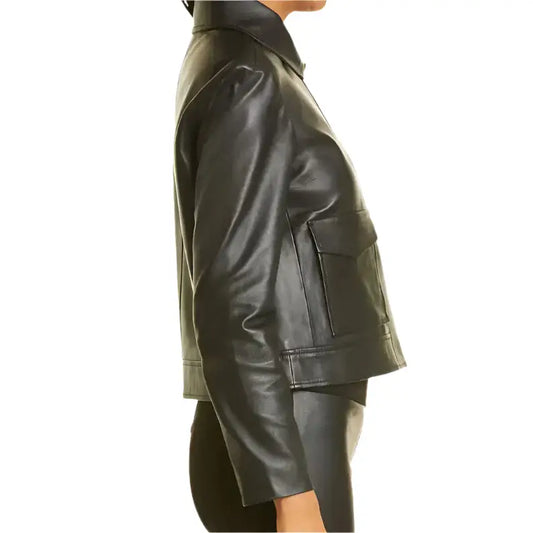 Womens Black Motorcycle Jacket